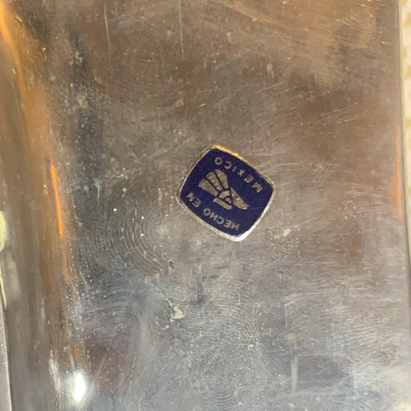 Stainless Steel tray from Mexico w/grapes and leaves 21x7 - Picture 3 of 3